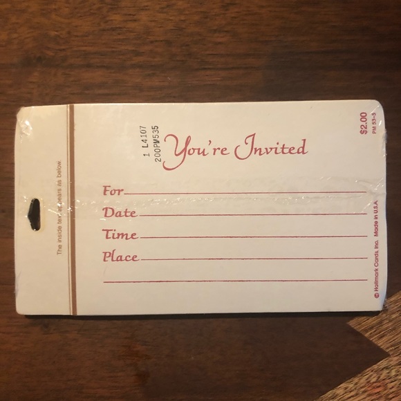 Hallmark Party Supplies Vintage Hallmark Invitation Cards New 8 In All Poshmark